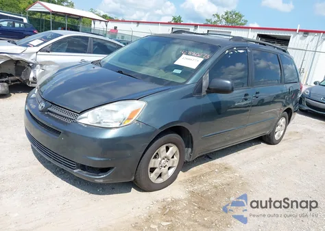 2004 Toyota Sienna Xle z USA, uszkodzony, nr VIN 5TDZA22CX4S071572